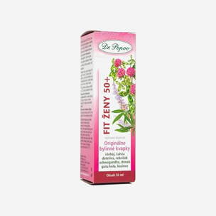Dr.Popov Fit ženy 50+, originální bylinné kapky, 50 ml